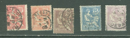 France  124/128   Ob   B/TB  - Used Stamps