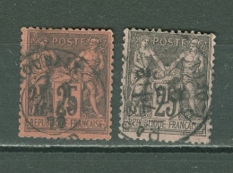 France  91   Ob  B/TB   Et 97 Ob   - 1876-1898 Sage (Tipo II)