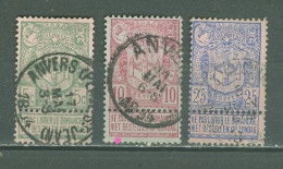 Belgqiue   68/70   Ob  TB  - 1894-1896 Esposizioni