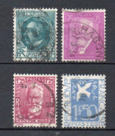 - FRANCE N° 291/94 Oblitérés - Série Célébrités + Colombe De La Paix 1933-34 (4 Timbres) - Cote 28,00 € - - Used Stamps