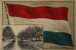 Vlag // 's Gravenhage //prinsessegracht 1910 - Leiden