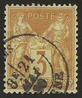 France  .  Y&T   .   86  (2 Scans)    .    O  .     Oblitéré - 1876-1898 Sage (Type II)