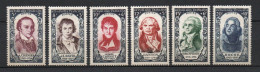 - FRANCE N° 867/72 Neufs ** MNH - Série CÉLÉBRITÉS 1950 - Cote 100,00 € - - Unused Stamps