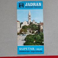SUPETAR / BRAČ - CROATIA (ex Yugoslavia), Vintage Tourism Brochure, Prospect, Guide (pro3) - Dépliants Touristiques