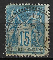 FRANCE Classique, B Obl. CAD Perlés: Méounes (Var) Sur Y&T 90 - 1876-1898 Sage (Type II)