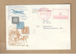 Los Vom 22.05   Postkarte Aus Berlin Nach Chemnitz 1949 - Briefe U. Dokumente