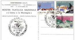 Italia 1972 -   Cartolina Filatelica CENTENARIO S.A.T. Serie Completa - 1971-80: Marcophilia