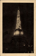 CPA Paris, Eiffelturm, Leuchtreklame Citroen, Exposition Internationale Des Arts Decoratifs 1925 - Other & Unclassified