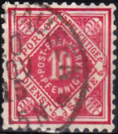 1875 - 1901 - ALEMANIA - WURTEMBERG - SELLO DE SERVICIO - YVERT 5 - Gebraucht