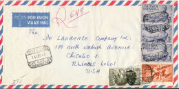 Spanish Guinea And Fernando Poo Stamps Registered Air Mail Cover Sent To USA San Carlos Fernando Poo 14-4-1967 - Guinea Española