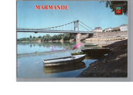 MARMANDE 47 - Le Pont Suspendu Barque Bateau - Marmande