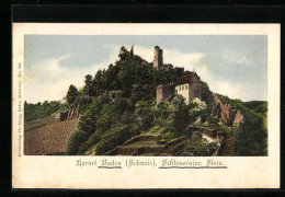 AK Baden, Schlossruine Stein  - Baden