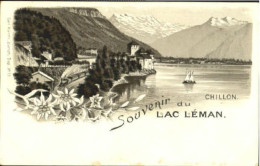 10580099 Chateau Chillon Chillon Lac Leman Ungelaufen Ca. 1900 Montreux - Otros & Sin Clasificación