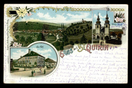 57 - SAINT-QUIRIN - CARTE LITHOGRAPHIQUE GRUSS - HOTLE WOLFF - Other & Unclassified