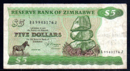 659-Zimbabwe 5$ 1983 BA994J - Simbabwe