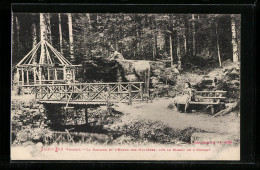 CPA Saint-Die, La Cascade Et L`Etang Des Molieres  - Saint Die