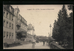 CPA Vittel, Terrasse Du Grand Hotel  - Other & Unclassified