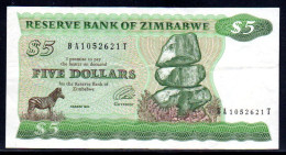 659-Zimbabwe 5$ 1994 BA105T Fil.B - Zimbabwe