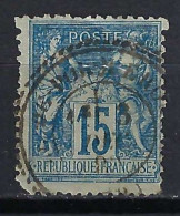 FRANCE Classique, B Obl. CAD Perlés: Ile De Porquerolles (Var) Sur Y&T 90 - 1876-1898 Sage (Type II)