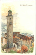 10580051 Lugano TI KuenstlerManuel Wieland Ungelaufen Ca. 1900 Lugano - Sonstige & Ohne Zuordnung