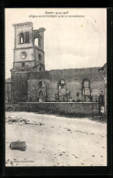 CPA Doncières, L`Eglise, Apres Le Bombardement  - Otros & Sin Clasificación