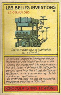 Chromo Les Belles Inventions - Publicité Chocolat Le Rhône - Le Celluloïd - Other Apparatus