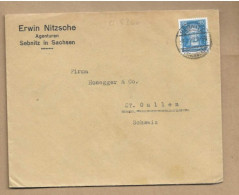 Los Vom 22.05   Briefumschlag Aus Sebnitz Nch St. Gallen 1929 - Lettres & Documents