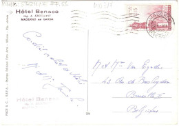 L.15 LOURDES CARTOLINA ESTERO BELGIO MILANO STAZIONE CENTRALE - 1946-60: Poststempel