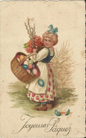 3780 Fillette Et Son Panier D'oeufs - Joyeuses Pâques - Easter