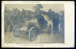 Cpa Course Automobile De Paris Madrid , Grus Sur Voiture Renault , Opération De Pesage Aux Tuileries    MAI24-16 - Rallye