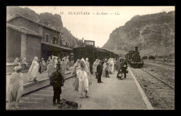 ALGERIE - EL-KANTARA  - ARRIVEE DU TRAIN EN GARE DE CHEMIN DE FER - Other & Unclassified