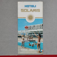 ŠIBENIK - Hotel "Solaris" - CROATIA (ex Yugoslavia), Vintage Tourism Brochure, Prospect, Guide (pro3) - Toeristische Brochures
