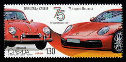 Serbia 2023 75 Years Anniversary Porsche Cars Autos Germany MNH - Serbie