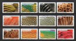 - FRANCE Adhésifs Oblitérés - Série Complète ANIMAUX EN COULEURS 2024 (12 Timbres) - - Oblitérés