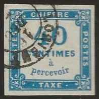 France  .  Y&T   .   Taxe  7  (2 Scans)    .    O  .     Oblitéré - 1859-1959 Usados