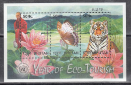 BHUTAN, 2002, United Nations Year Of Eco-Tourism, UNITED NATIONS, SS, MNH, (**) - Bhután