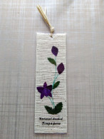 Marque-Pages  -  Book Mark         Orchidée Naturelle   Natural Orchid SINGAPOUR - Marque-Pages