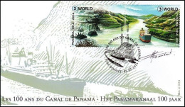 FDC (4425/4426) - SIGNÉ / GETEKEND / ZEICHEN / SIGN - Les 100 Ans Du Canal De Panama / 100 Jaar Panamakanaal - 2011-2014