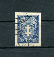 Lithuania 1929 Mi. 290U Sc 239 Definitive Issue Cross Used - Litauen