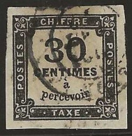 France  .  Y&T   .   Taxe  6 (2 Scans)    .    O  .     Oblitéré - 1859-1959 Usati