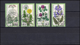 949-952 Wofa Wiesenblumen: Satz Voll-O Ersttagsstempel Niederkrüchten 13.10.1977 - Used Stamps