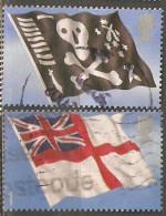 Great Britain: Full Set Of 2 Used Stamps, 100 Years Of Submarine Weapon For Royla Navy, 2001, Mi#1964-1965 - Francobolli