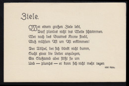 Lyrik-AK Schriftsteller Will Schirp / Köln: Ziele, Ungebraucht - Otros & Sin Clasificación