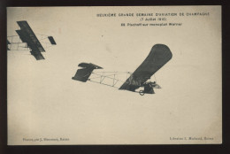AVIATION - 2EME GRANDE SEMAINE D'AVIATION DE CHAMPAGNE 7 JUILLET 1910 - N°69 - PISCHOFF SUR MONOPLAN WERNER - ....-1914: Precursores