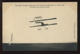 AVIATION - 2EME GRANDE SEMAINE D'AVIATION DE CHAMPAGNE 4 JUILLET 1910 - N°30 - CHEURET SUR BIPLAN FARMAN - ....-1914: Voorlopers