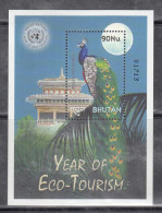 BHUTAN, 2002, United Nations Year Of Eco-Tourism, UNITED NATIONS, MS, MNH, (**) - Bhutan