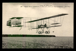 AVIATION - CAMP DE CHALONS - BIPLAN HENRI FARMAN PILOTE PAR GOURGNEUHEIM - ....-1914: Precursori
