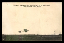 AVIATION - GRANDE SEMAINE D'AVIATION DE CHAMPAGNE 22-29 AOUT 1909 - HENRI FOURNIER SUR BIPLAN VOISIN - ....-1914: Vorläufer
