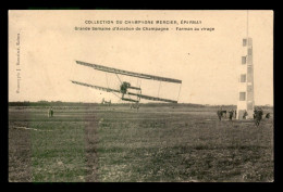 AVIATION - GRANDE SEMAINE D'AVIATION DE CHAMPAGNE - FARMAN AU VIRAGE - COLLECTION CHAMPAGNE MERCIER, EPERNAY - ....-1914: Voorlopers