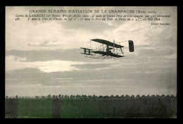 AVIATION - GRANDE SEMAINE D'AVIATION DE CHAMPAGNE 22-29 AOUT 1909 - COMTE DE LAMBERT SUR BIPLAN WRIGHT-ARIEL - ....-1914: Precursors